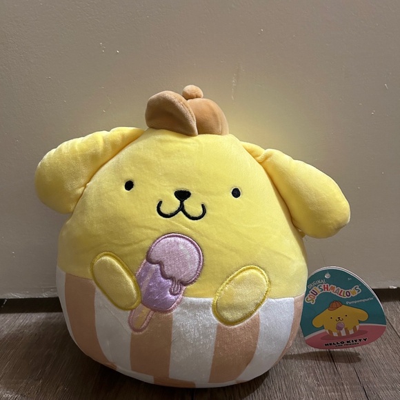 summer 2024 sanrio pompompurin with ice cream 8in squishmallow - Picture 1 of 1